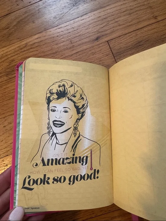 NWT! Golden Girls Pink Notebook & Tropical Notepad Set - Picture 4 of 6